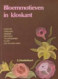 Bloemmotieven in kloskant