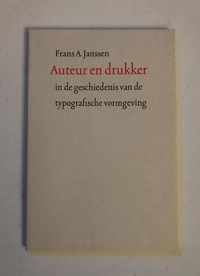 Auteur en drukker in de geschiedenis van de typografische vormgeving