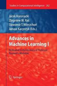 Advances in Machine Learning I