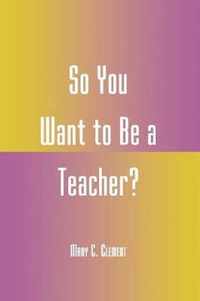 So You Want to Be a Teacher?