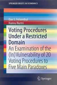 Voting Procedures Under a Restricted Domain