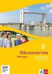 Découvertes Série jaune 2. Cahier d'activités mit CD-ROM, MP3-CD und Video-DVD