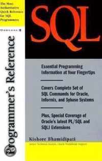 SQL Programmer's Reference