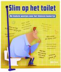 Slim op het toilet