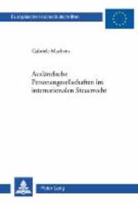 Auslandische Personengesellschaften im internationalen Steuerrecht