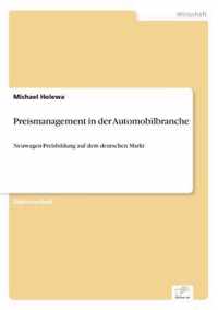 Preismanagement in der Automobilbranche