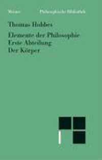 Elemente der Philosophie. Erste Abteilung