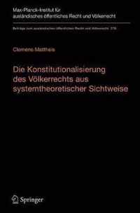 Die Konstitutionalisierung des Voelkerrechts aus systemtheoretischer Sichtweise