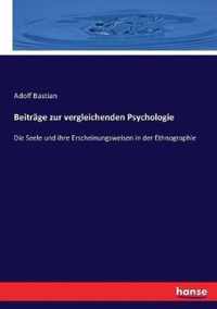 Beitrage zur vergleichenden Psychologie