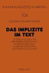 Das Implizite im Text