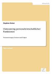 Outsourcing personalwirtschaftlicher Funktionen