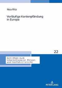 Vorlaufige Kontenpfandung in Europa