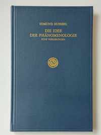 Die Idee der Phanomenologie