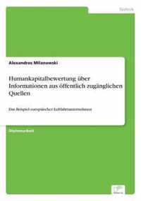 Humankapitalbewertung uber Informationen aus oeffentlich zuganglichen Quellen