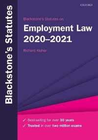 Blackstone's Statutes on Employment Law 2020-2021