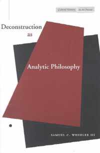 Deconstruction as Analytic Philosophy