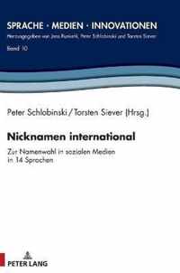 Nicknamen international; Zur Namenwahl in sozialen Medien in 14 Sprachen