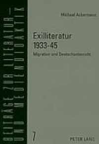 Exilliteratur 1933-45