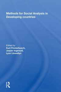 Methods For Social Analysis In Developing Countries