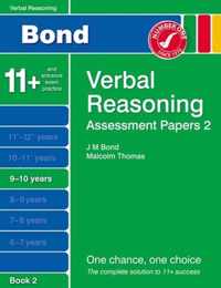 Bond Assessment Papers Verbal Reasoning 9-10 Yrs Book 2