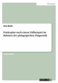 Foerderplan nach einem Fallbeispiel im Rahmen der padagogischen Diagnostik