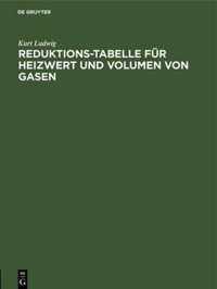 Reduktions-Tabelle Fur Heizwert Und Volumen Von Gasen