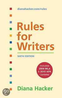 Rules for Writers, 6th Edition with 2009 MLA and 2010 APA Updates