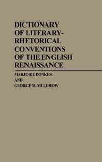 Dictionary Of Literary Rhetorical Conven