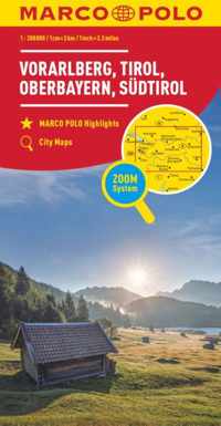 Marco Polo Vorarlberg, Tirol, Hoog-Beieren, Zuid-Tirol 03 - Paperback (9783829740487)