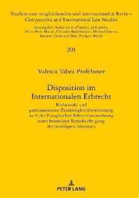 Disposition Im Internationalen Erbrecht