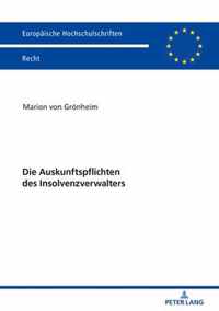 Die Auskunftspflichten Des Insolvenzverwalters