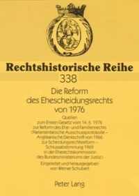 Die Reform des Ehescheidungsrechts von 1976