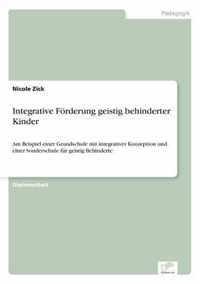 Integrative Foerderung geistig behinderter Kinder