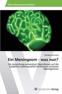 Ein Meningeom - Was Nun?