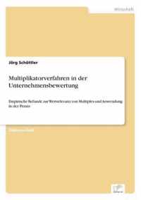 Multiplikatorverfahren in der Unternehmensbewertung