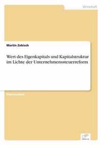 Wert des Eigenkapitals und Kapitalstruktur im Lichte der Unternehmenssteuerreform