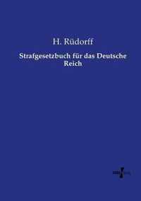 Strafgesetzbuch fur das Deutsche Reich