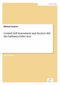 Control Self-Assessment und Section 404 des Sarbanes-Oxley Acts