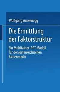 Die Ermittlung Der Faktorstruktur