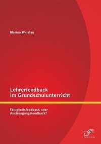 Lehrerfeedback im Grundschulunterricht