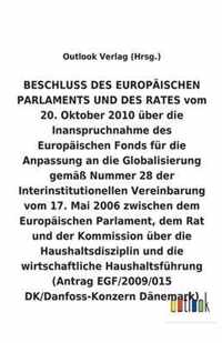 BESCHLUSS vom 20. Oktober 2010 über die Inanspruchnahme des Europäischen Fonds für die Anpassung an die Globalisierung gemäß Nummer 28 der Interinstit