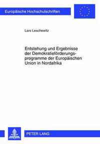 Entstehung und Ergebnisse der Demokratieförderungsprogramme der Europäischen Union in Nordafrika