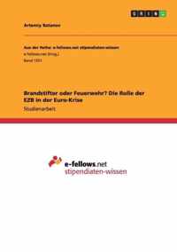 Brandstifter oder Feuerwehr? Die Rolle der EZB in der Euro-Krise