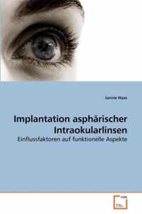 Implantation aspharischer Intraokularlinsen