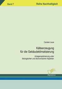 Kalteerzeugung fur die Gebaudeklimatisierung