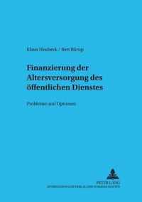 Finanzierung Der Altersversorgung Des Oeffentlichen Dienstes