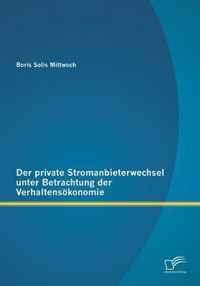 Der private Stromanbieterwechsel unter Betrachtung der Verhaltensoekonomie