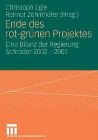 Ende Des Rot-Grunen Projekts