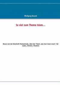 So viel zum Thema Islam