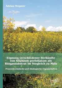 Eignung verschiedener Herkunfte von Silphium perfoliatum als Biogassubstrat im Vergleich zu Mais